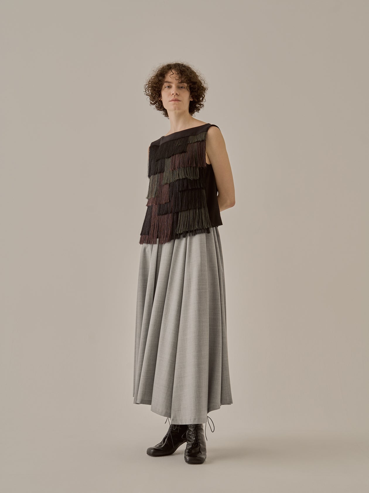 Eini random pleats skirt GY