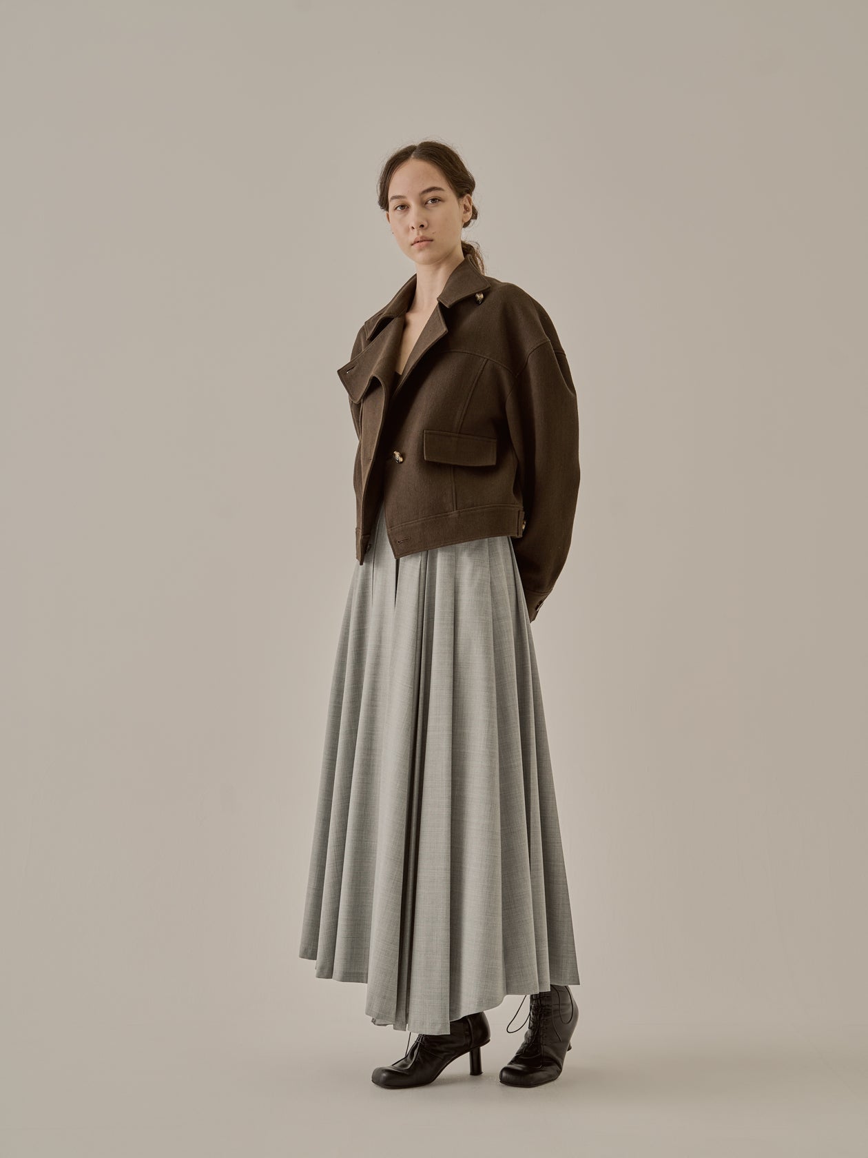 Eini random pleats skirt GY