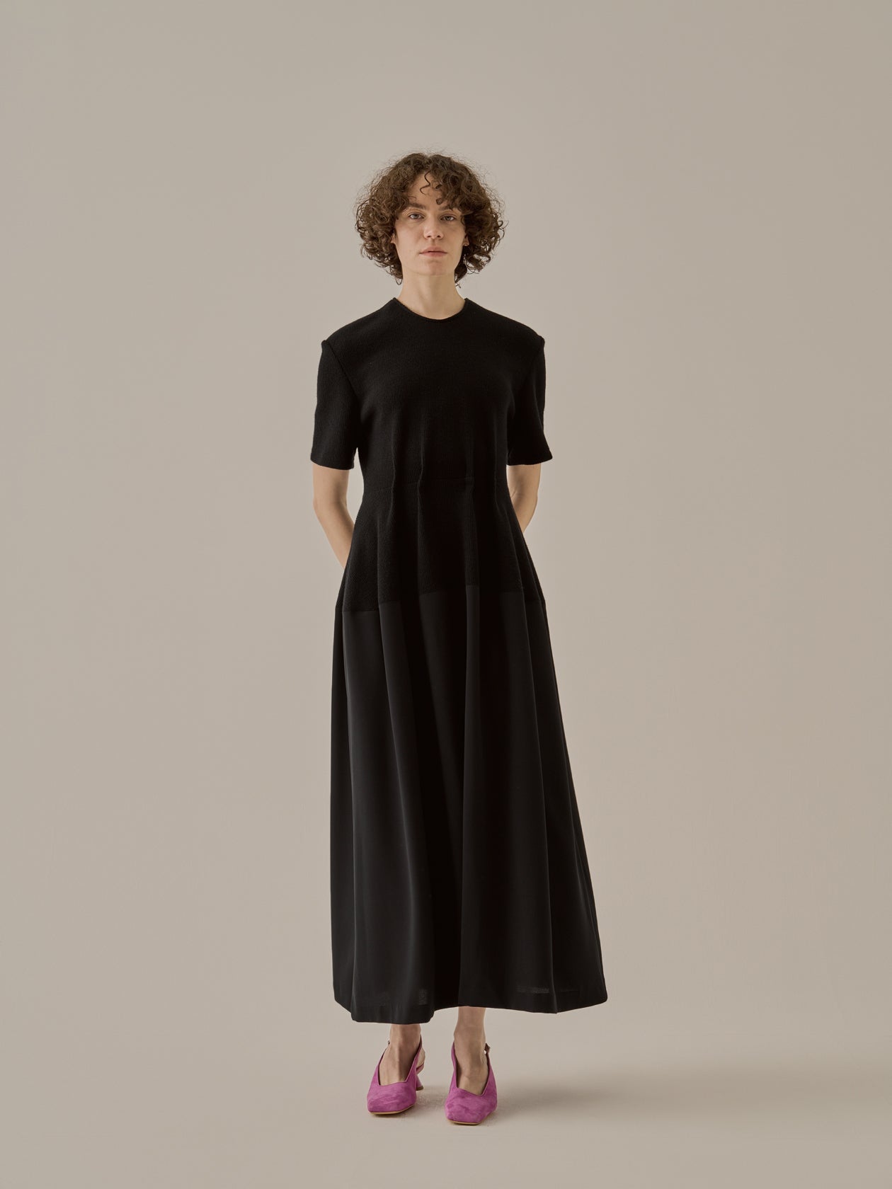 Jodie combi tex jersey dress BK
