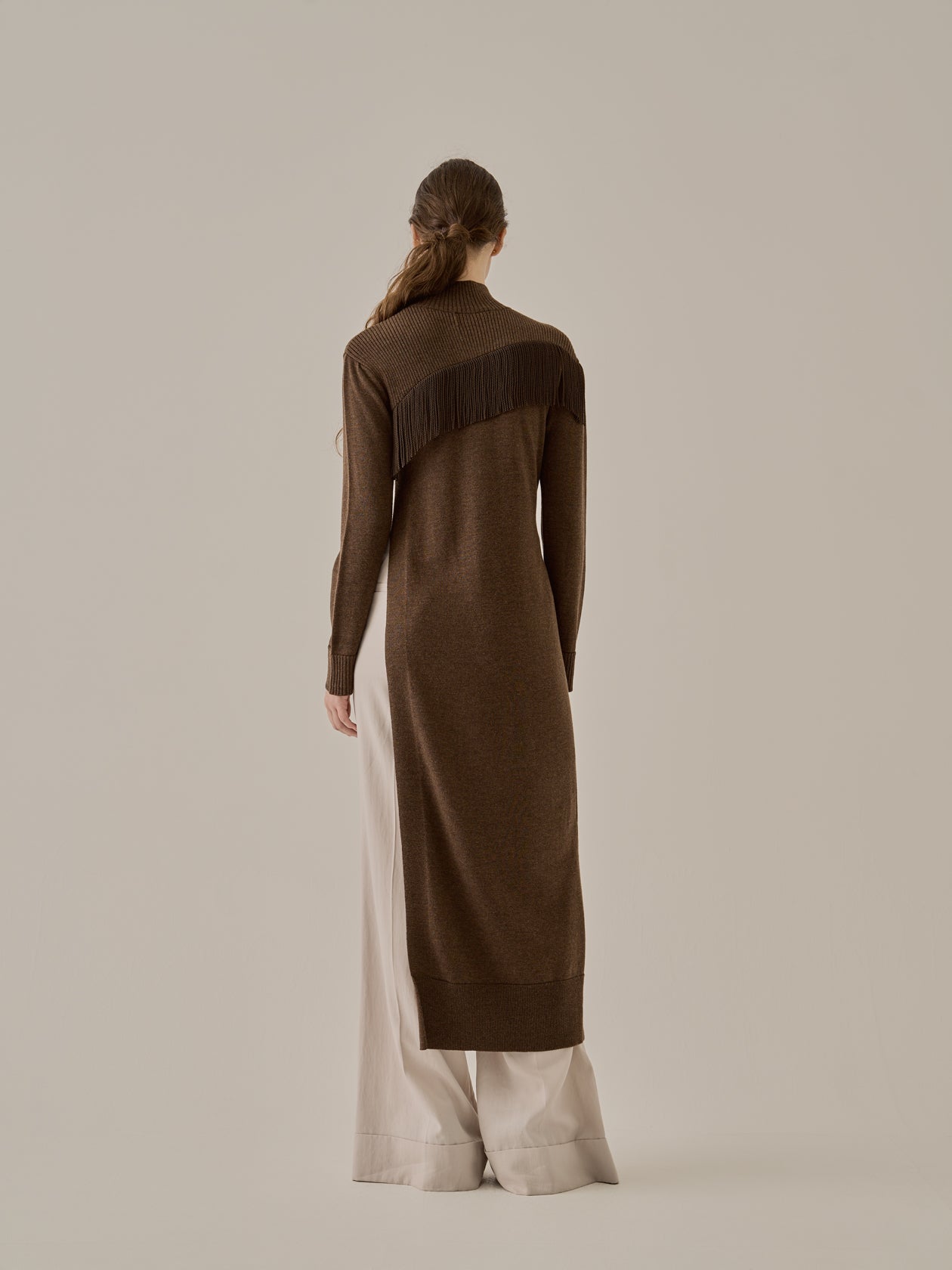 Ingela long knit pullover BR