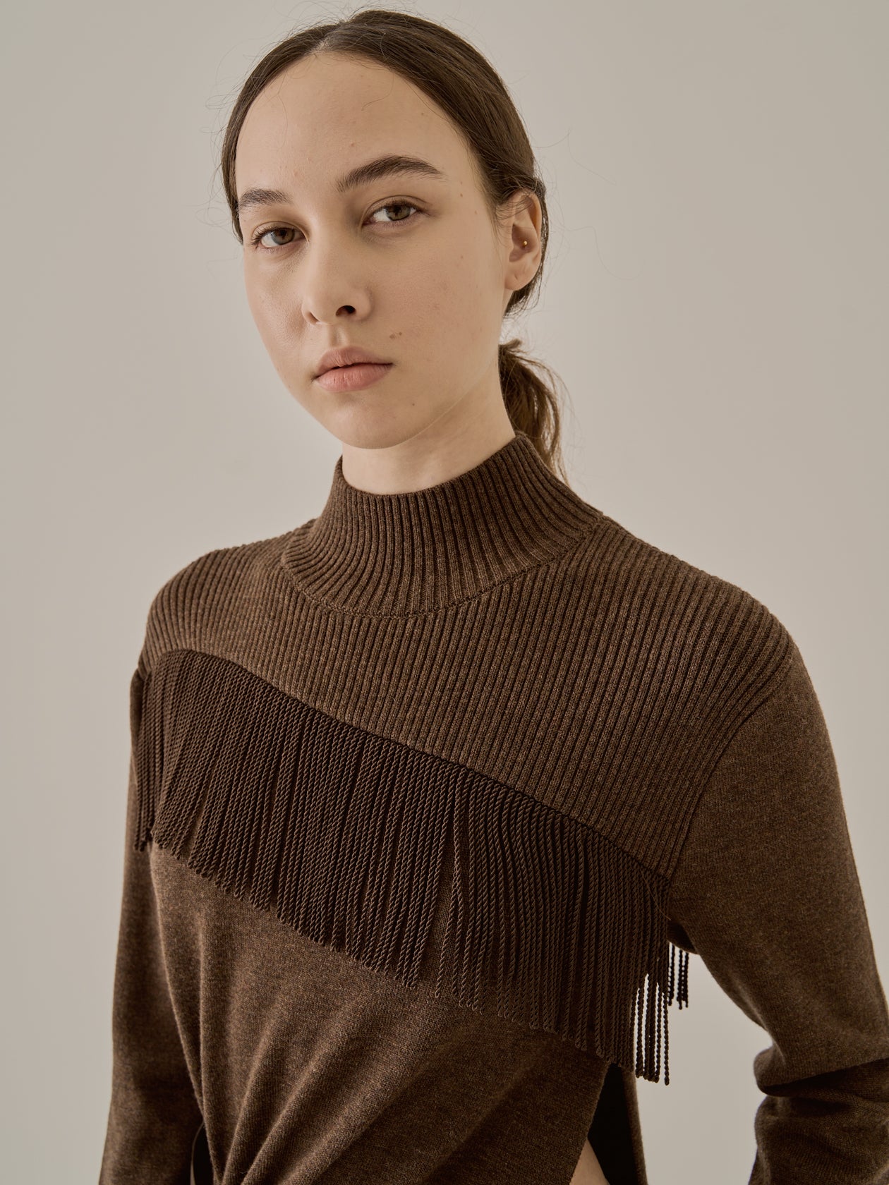 Ingela long knit pullover BR
