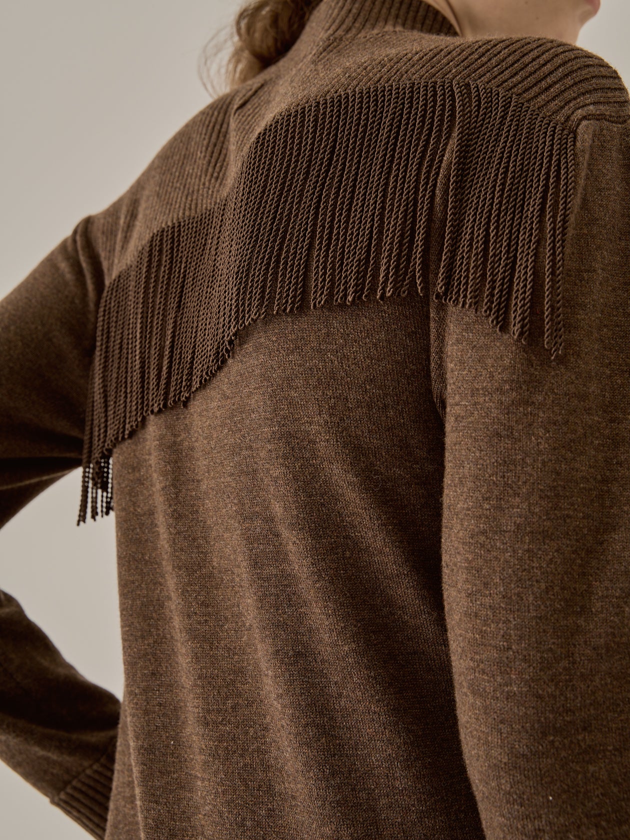 Ingela long knit pullover BR