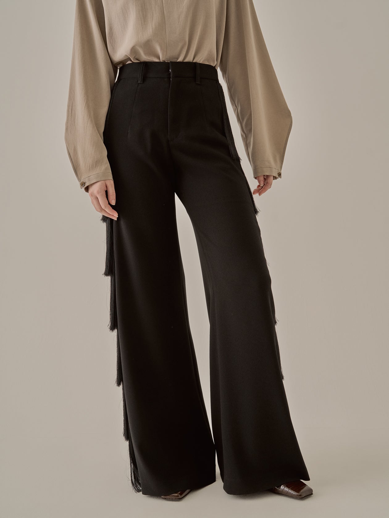 Nichola fringe pants BK