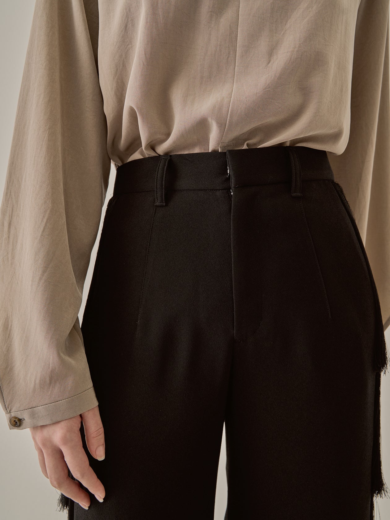 Nichola fringe pants BK