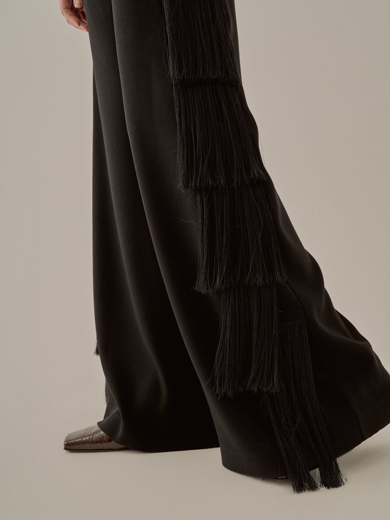Nichola fringe pants BK