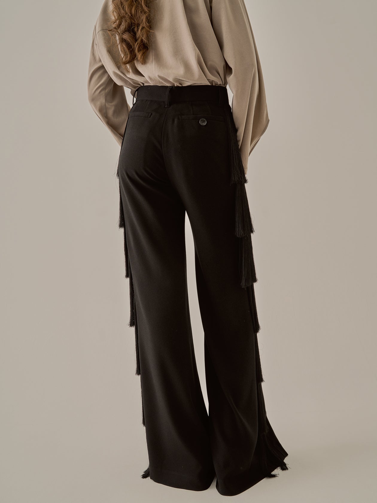 Nichola fringe pants BK
