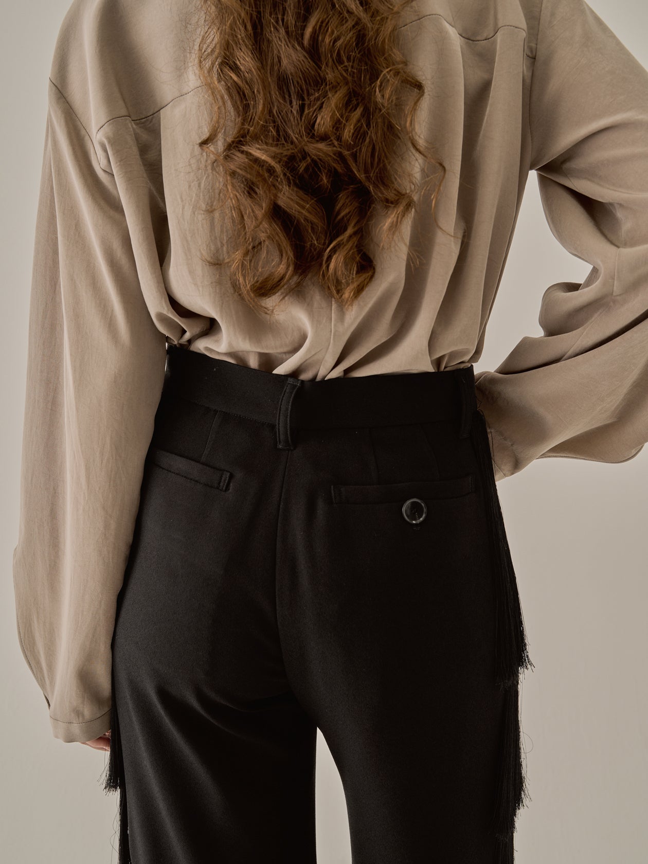 Nichola fringe pants BK