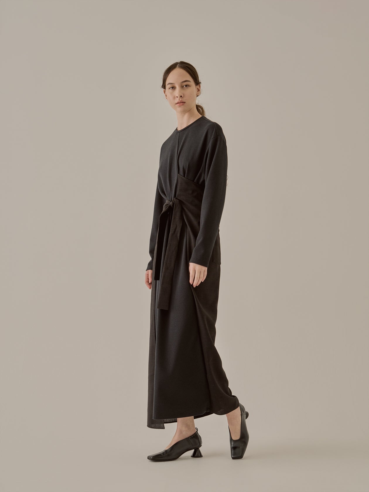 Laurel wrap waist combi dress BK