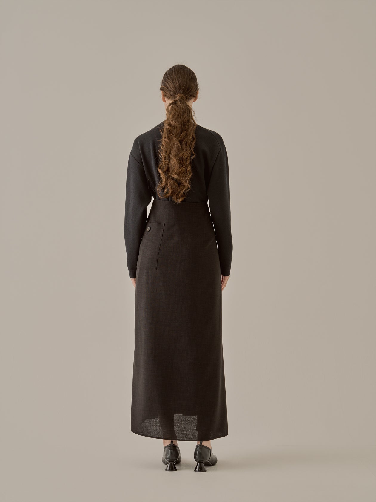 Laurel wrap waist combi dress BK