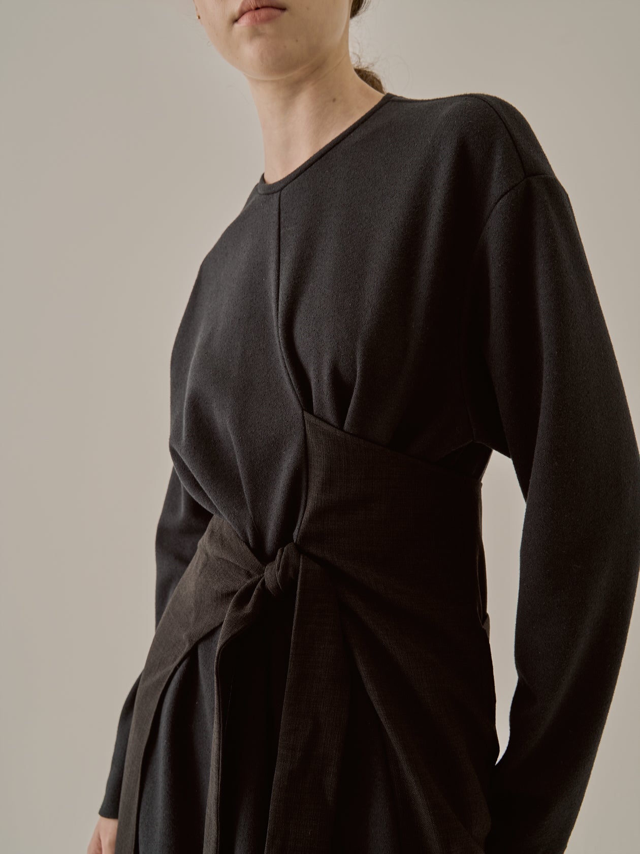 Laurel wrap waist combi dress BK