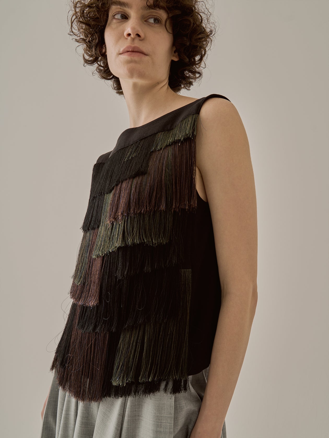 Nichola fringe pullover BK