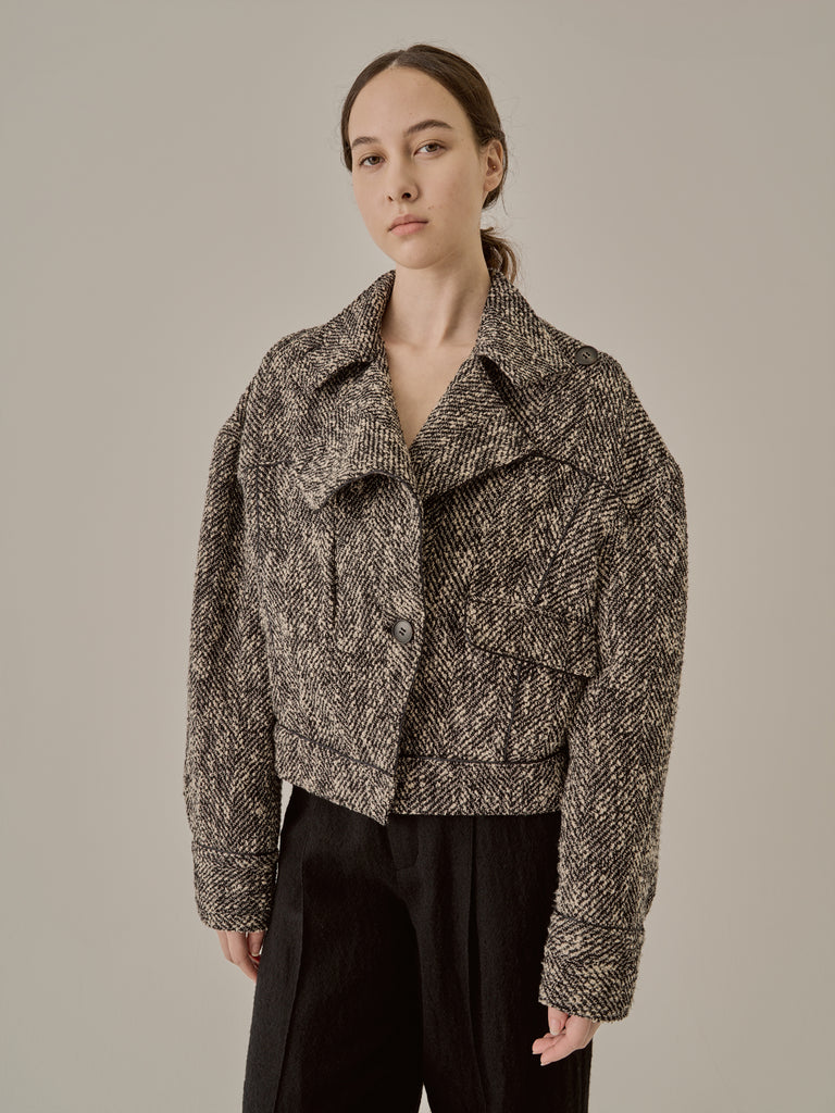 Rosanna tweed blouson BK