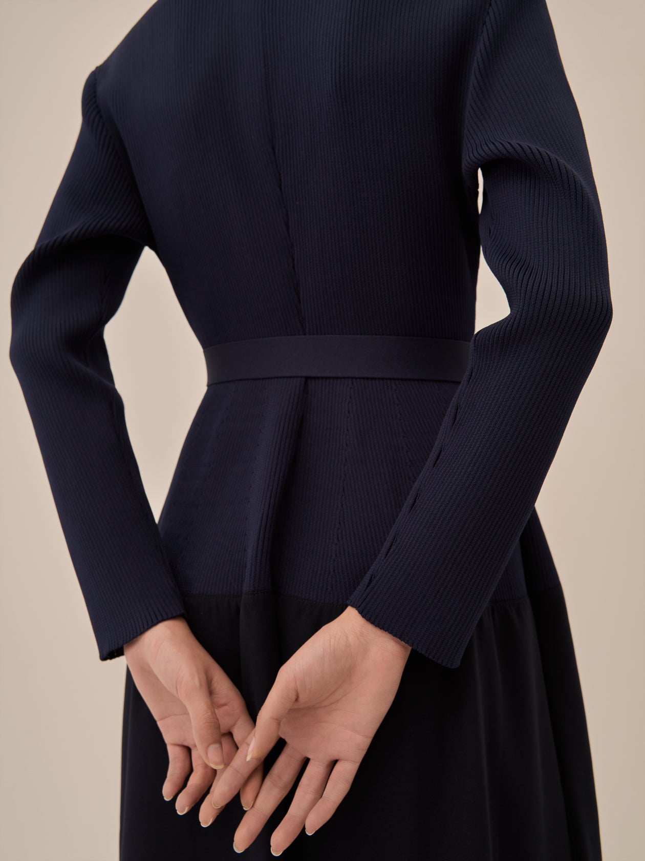 Jessica combi tex knit dress NV