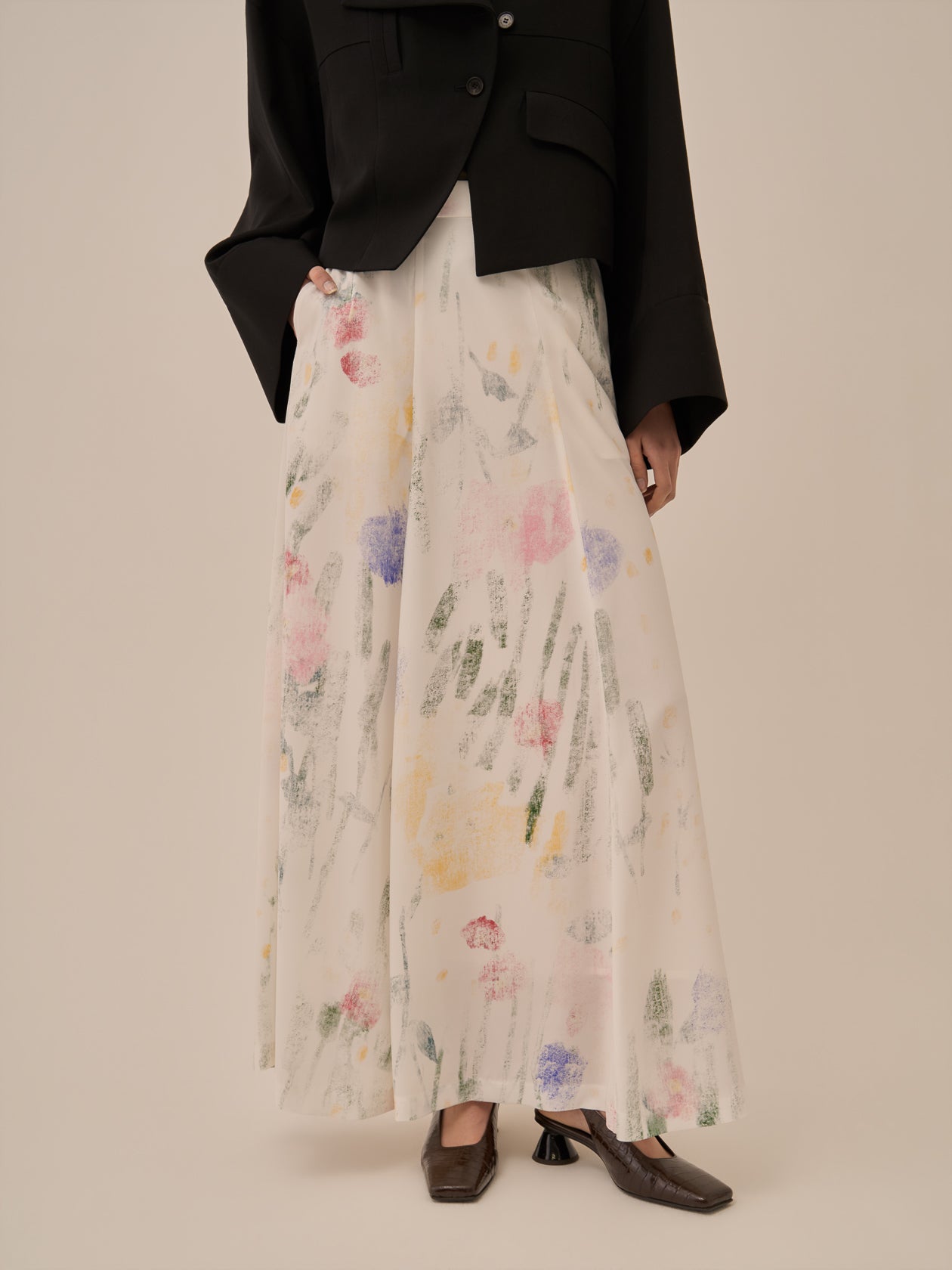 Sabi flare skirt WH