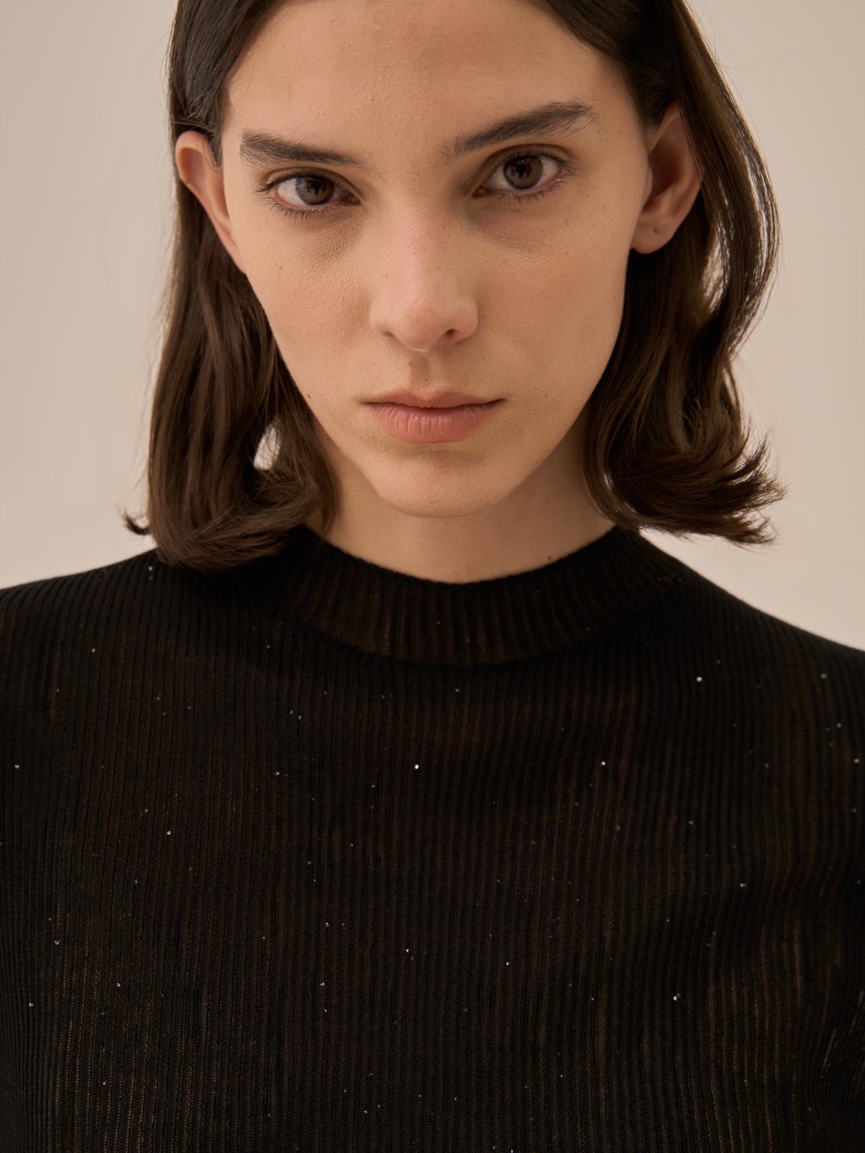 Basilia sequins knit pullover BK