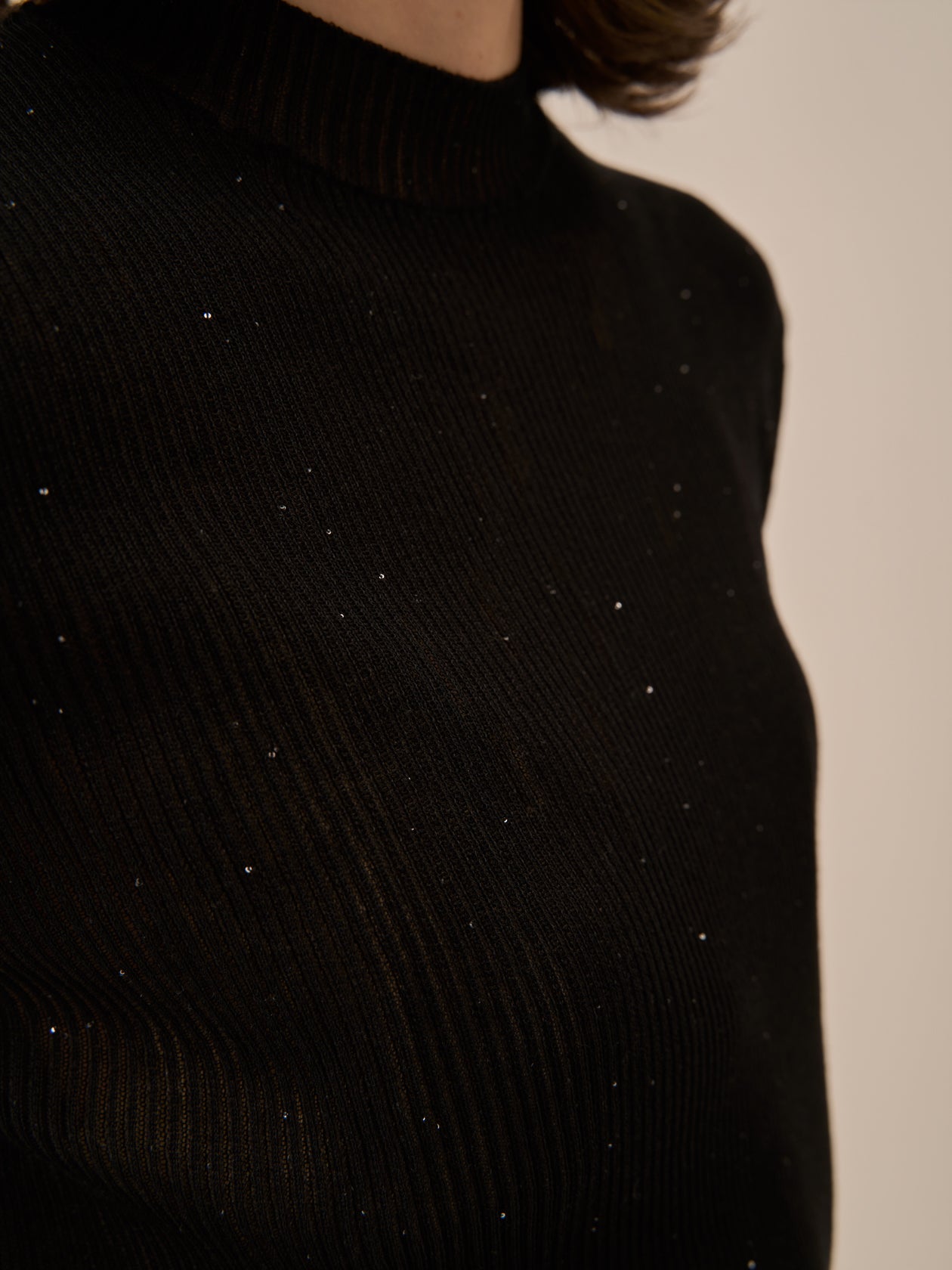 Basilia sequins knit pullover BK