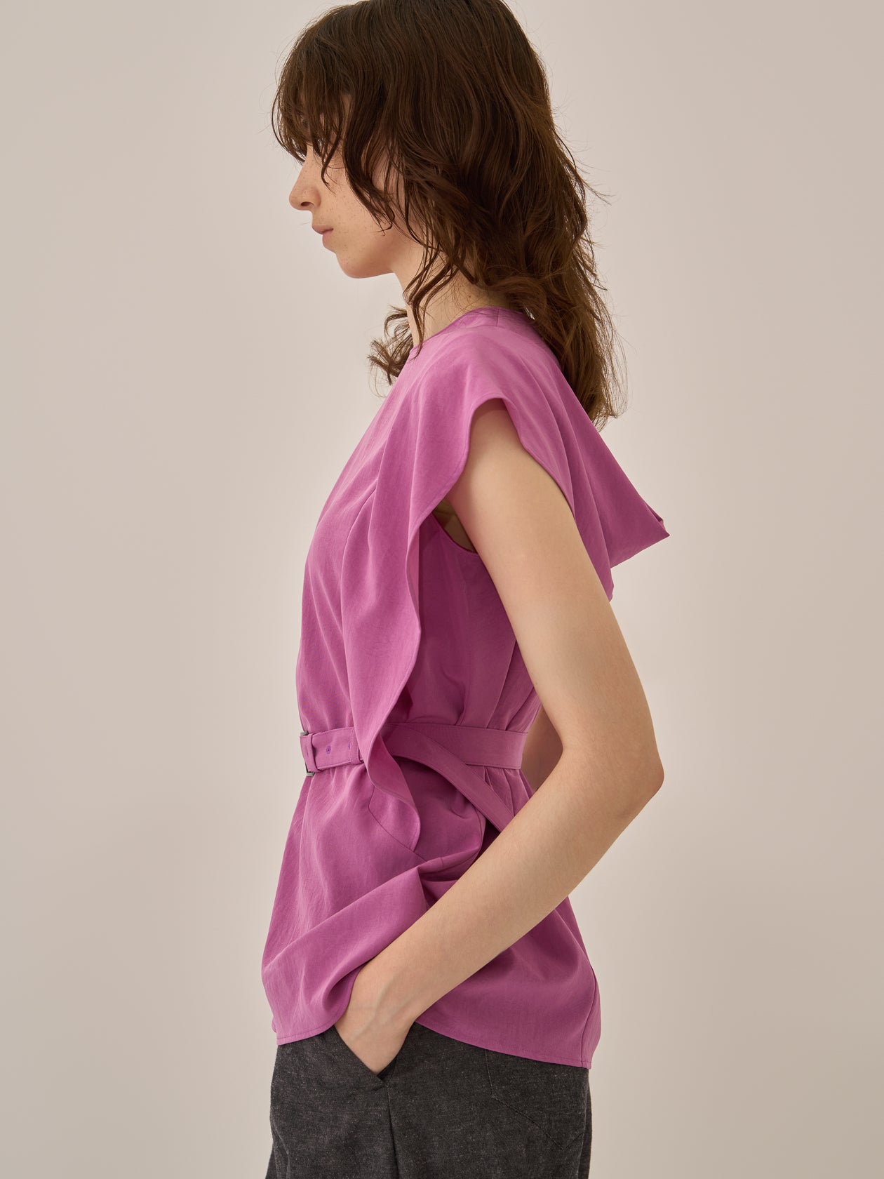 Jenna drape sleeve pullover PK