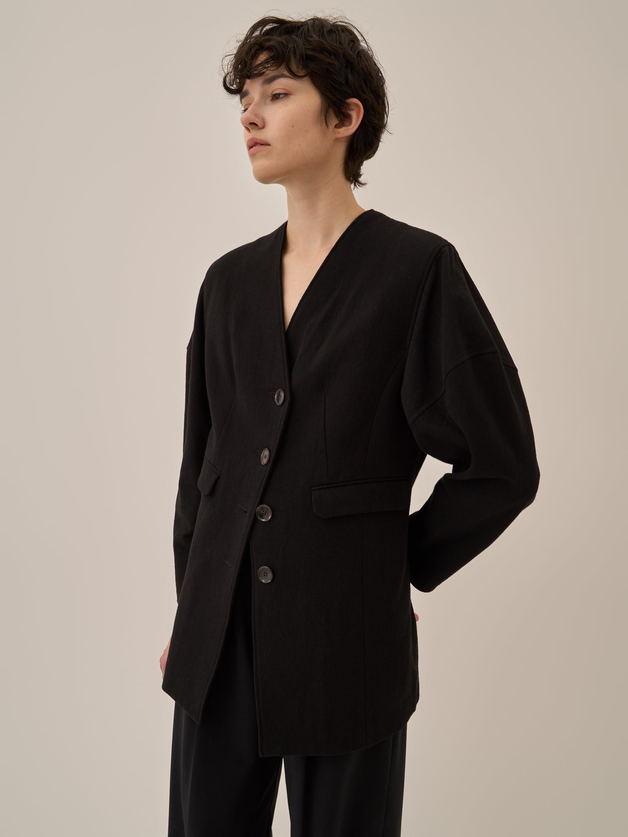 Helene cotton-linen jacket BK