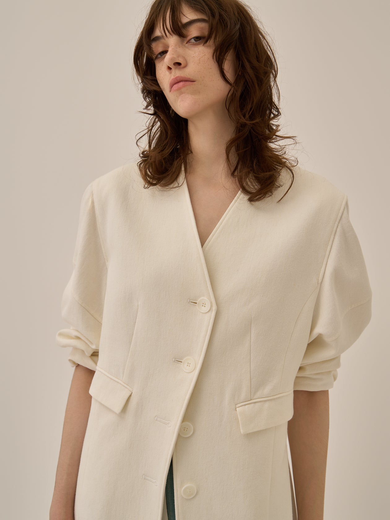 Helene cotton-linen jacket WH