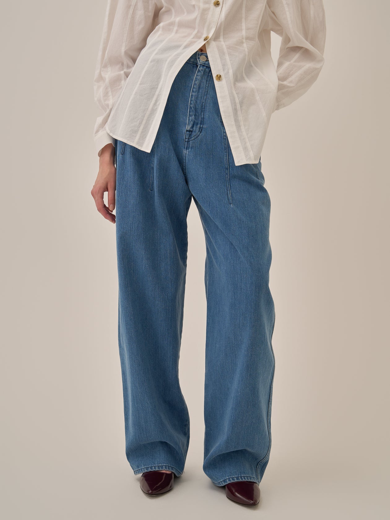 Miriam panel denim pants BL