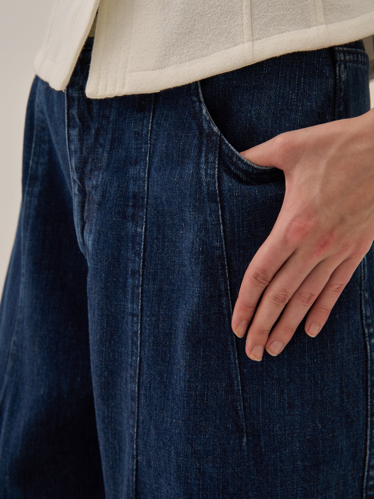 Miriam panel denim pants NV