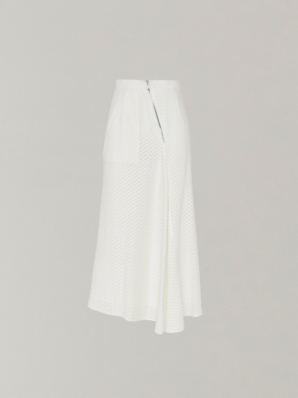 Sylvie front drape lace skirt WH
