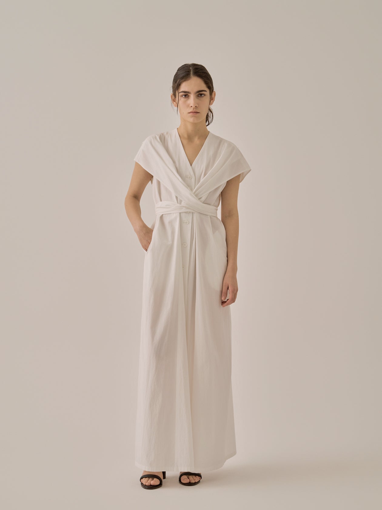 Valeria knot panel dress WH