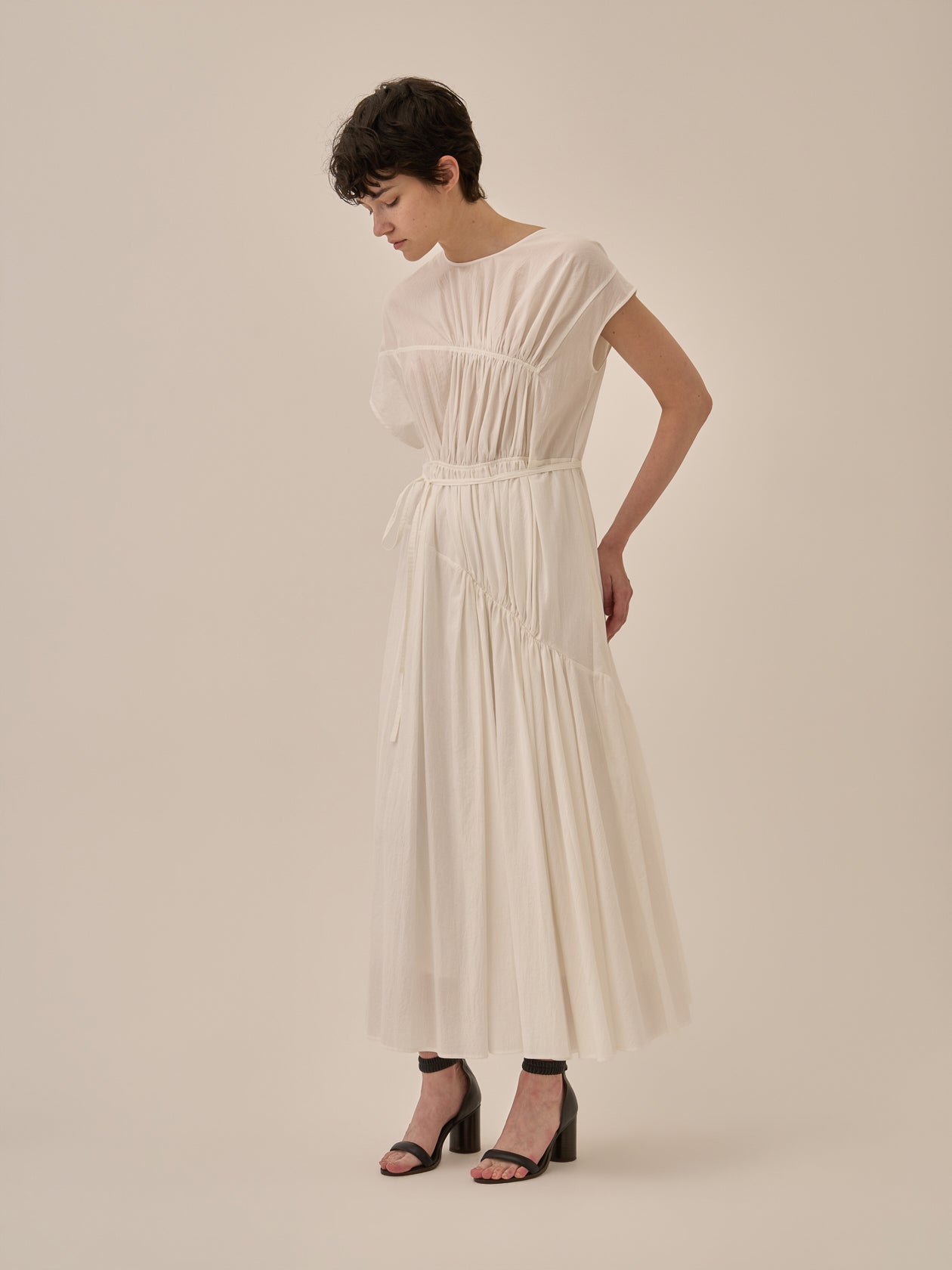 Sara gather panel dress WH