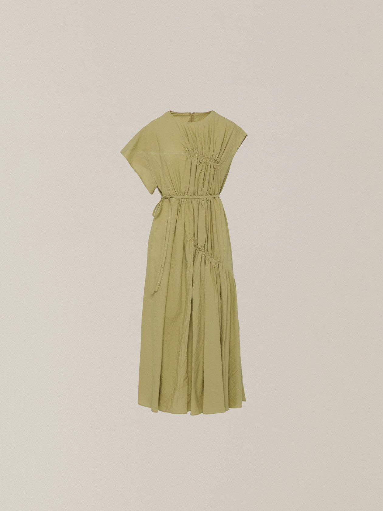 Sara gather panel dress YE