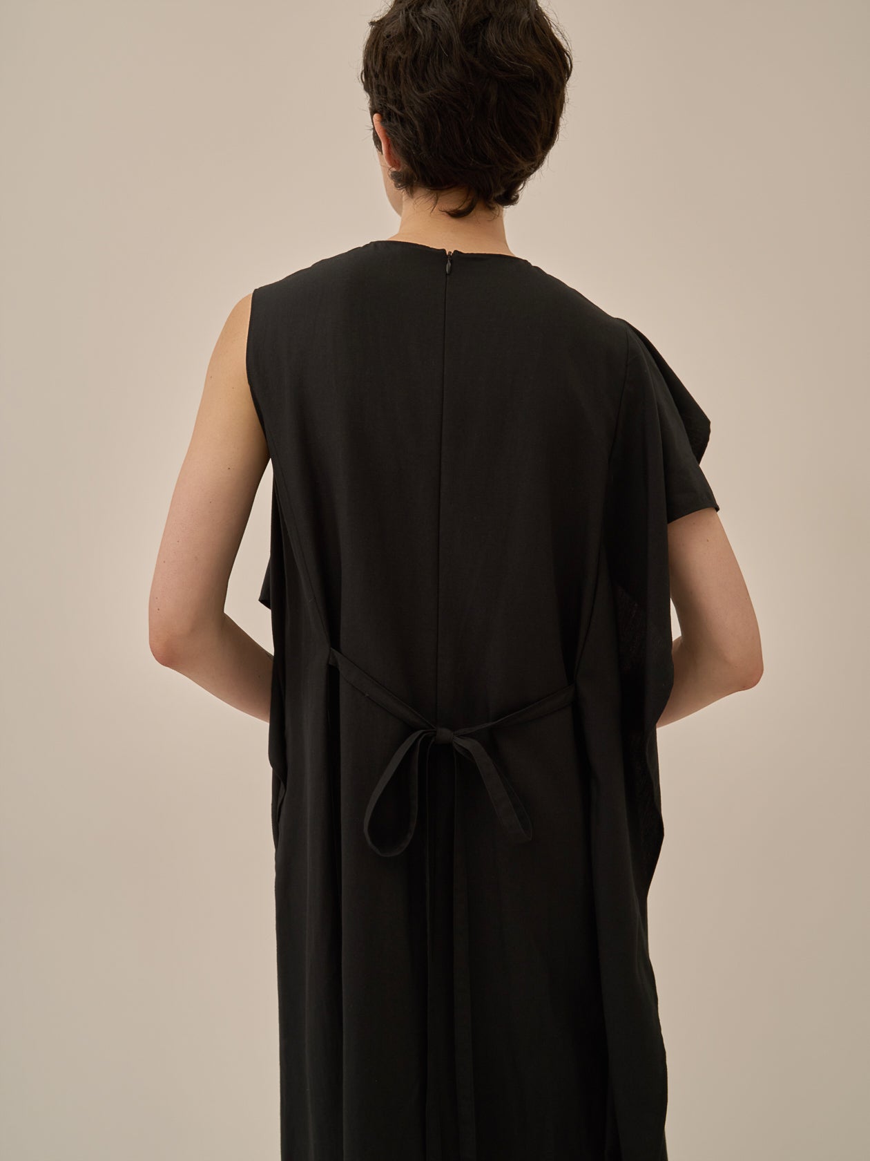 Tea drape panel dress BK