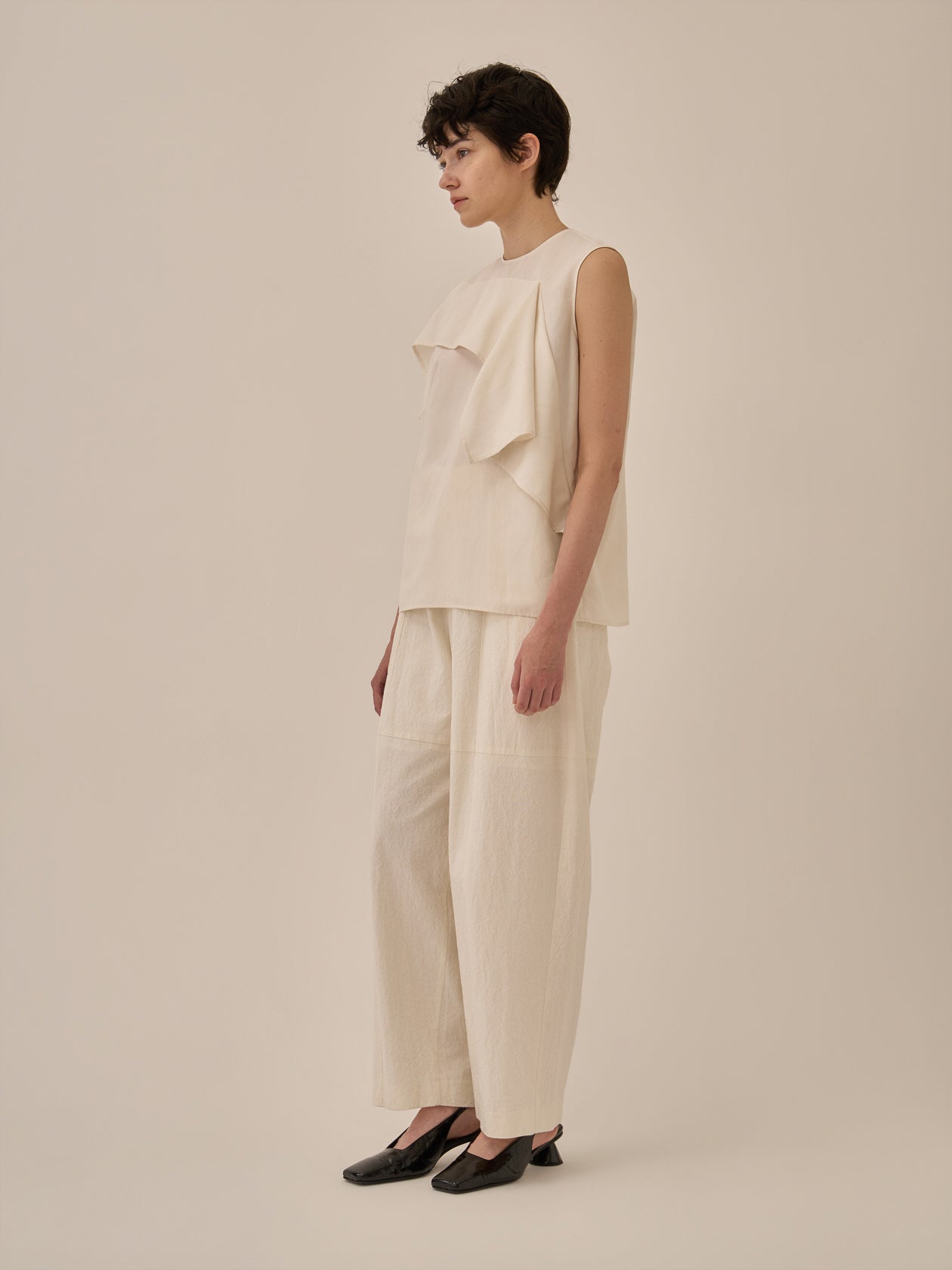 Tea drape panel pullover WH