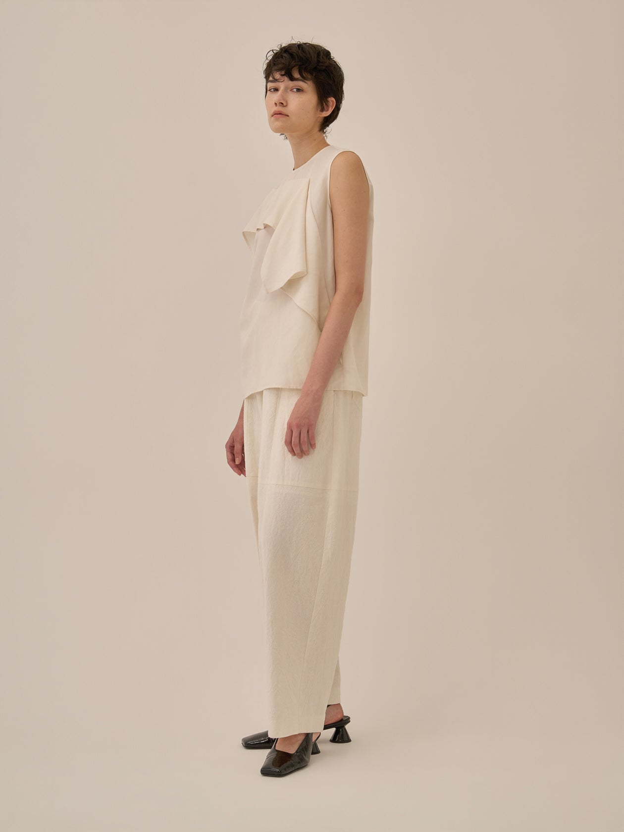 Tea drape panel pullover WH