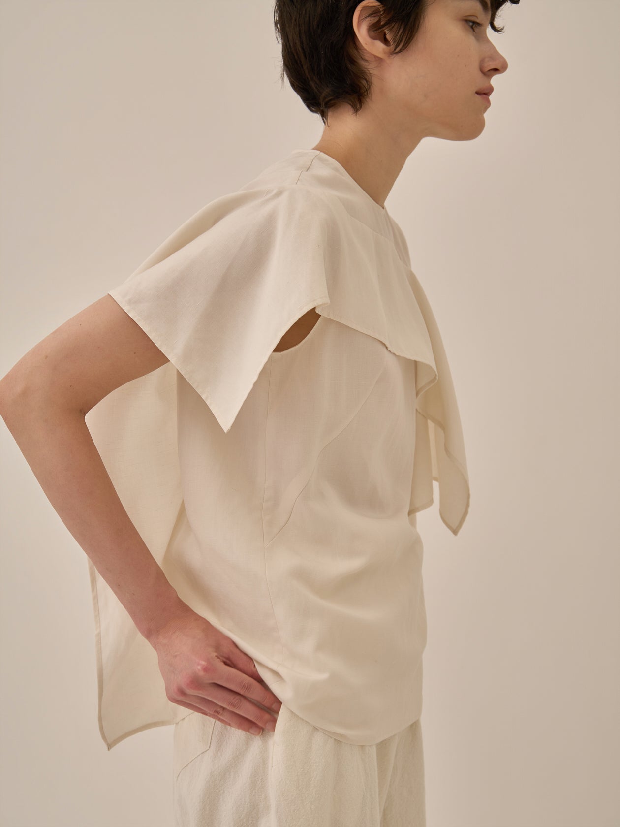 Tea drape panel pullover WH