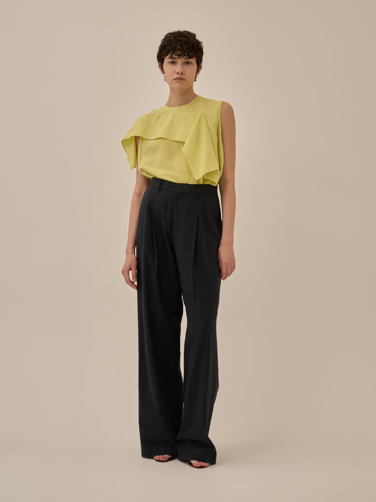 Tea drape panel pullover YE