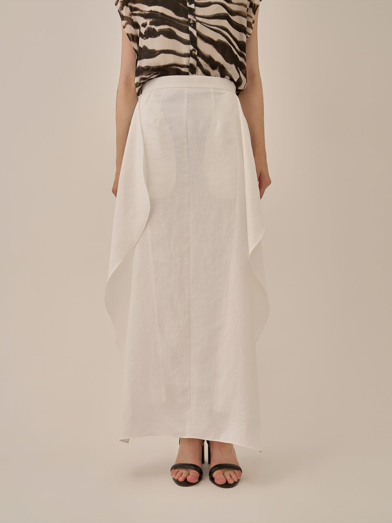 Ulla drape panel skirt WH