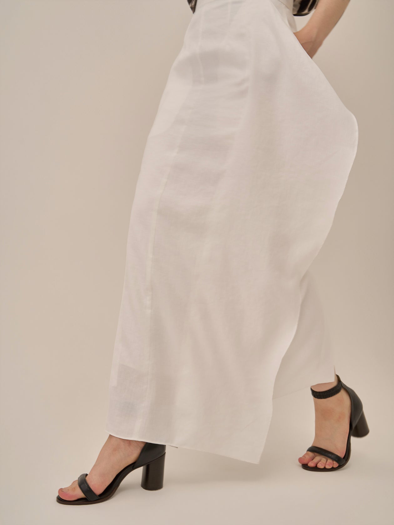 Ulla drape panel skirt WH