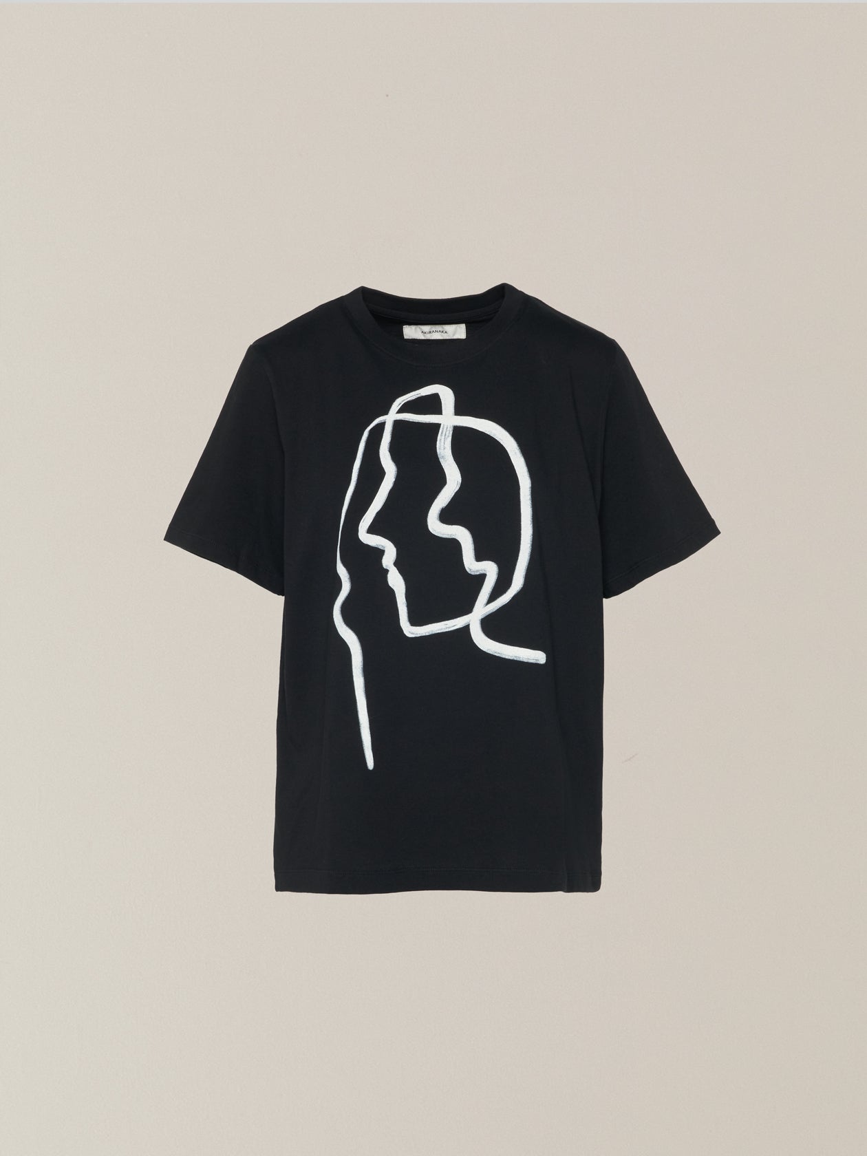 Line portrait T-shirt BK
