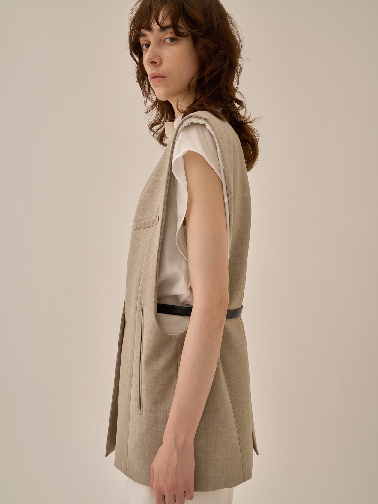 Void jacket with belt BE