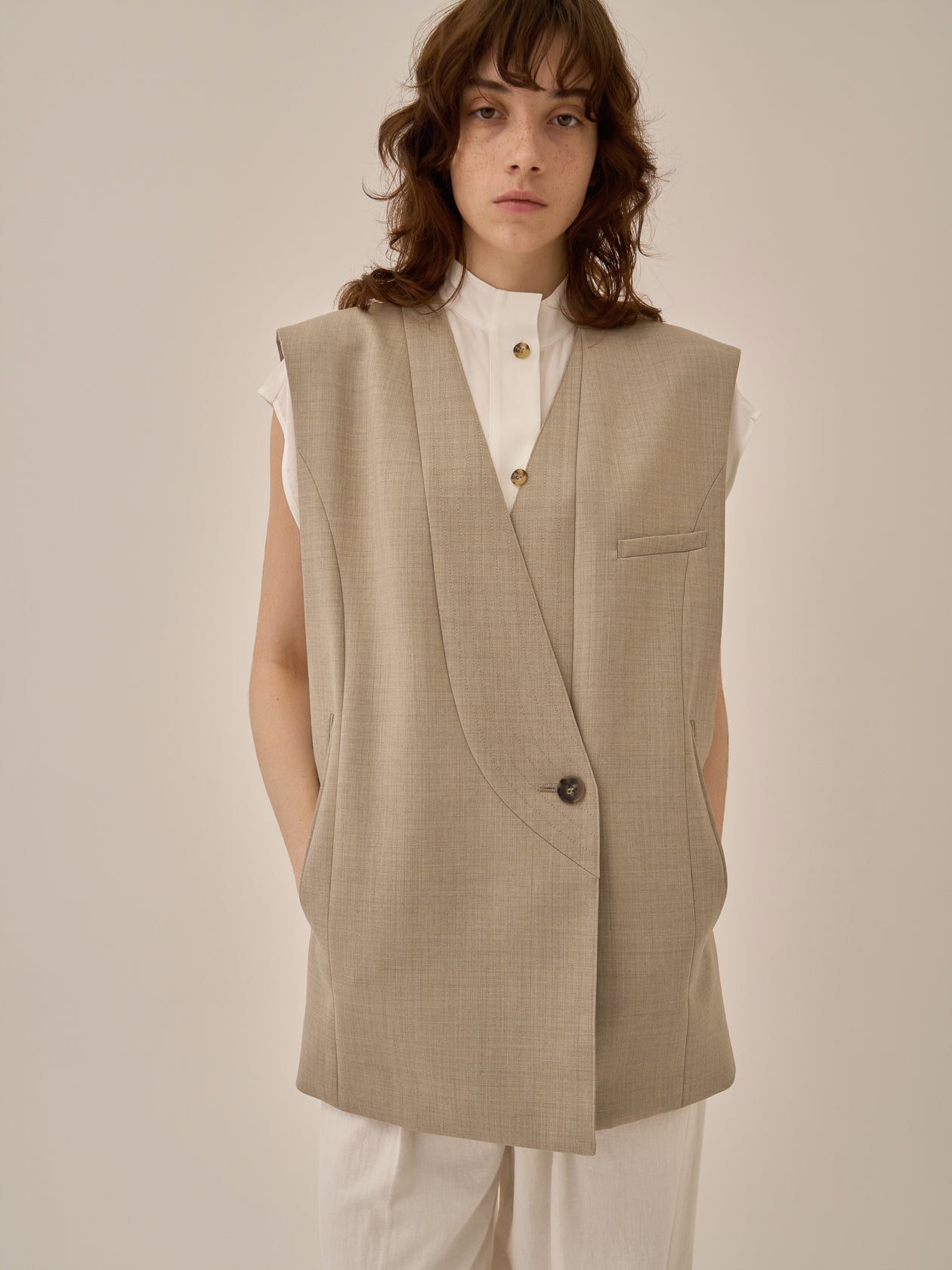 Void jacket with belt BE