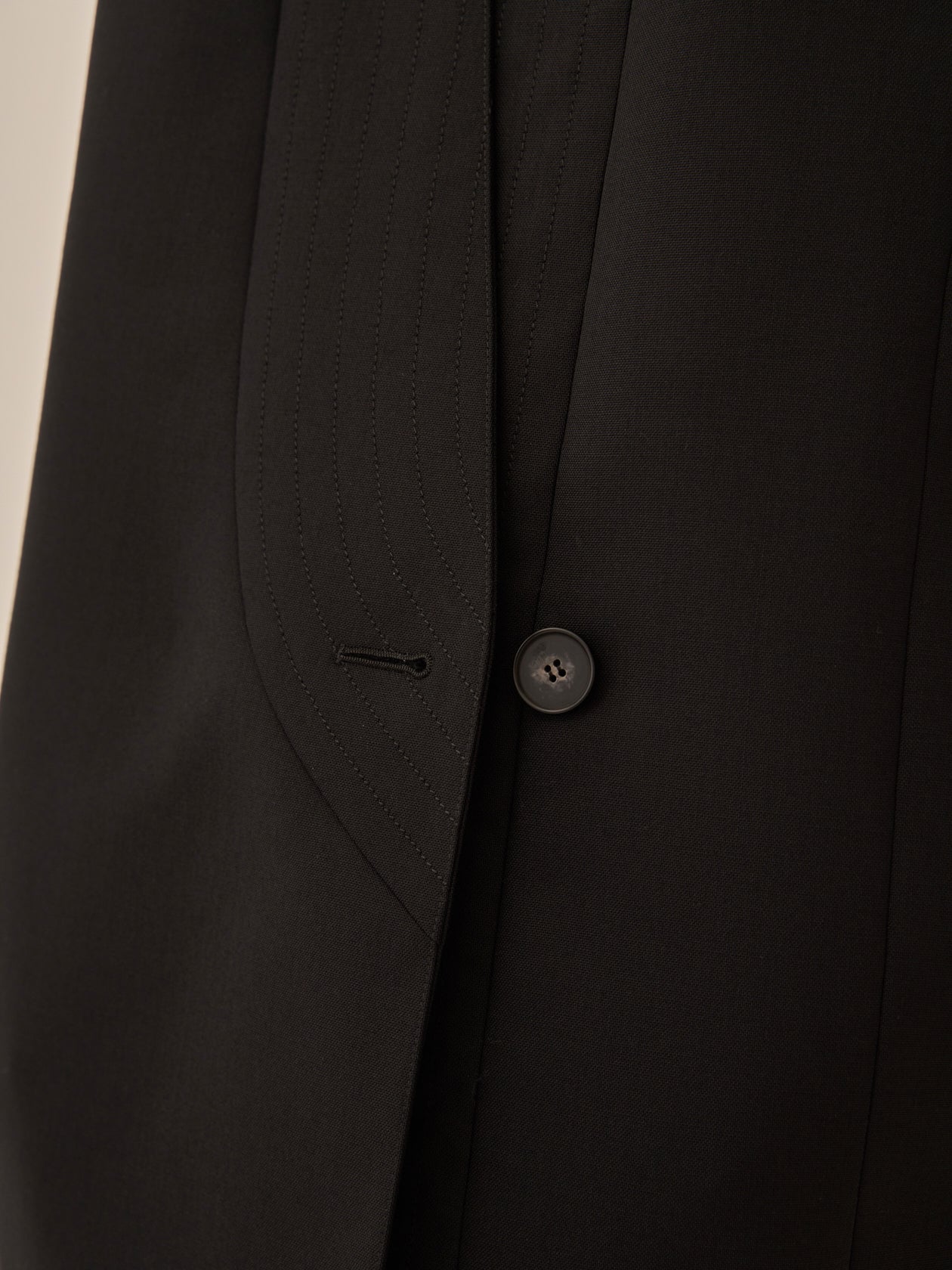 Void jacket with belt BK