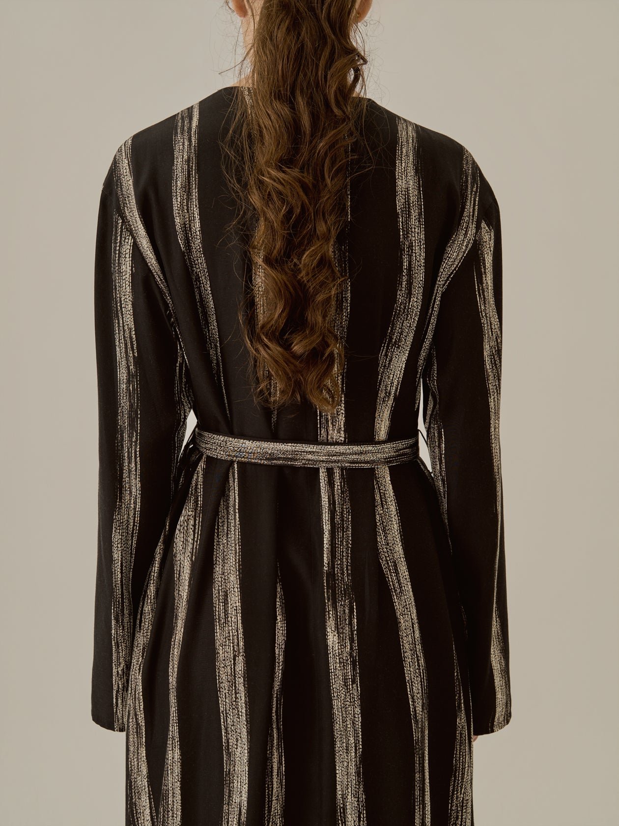 Stitch stripe dress BK