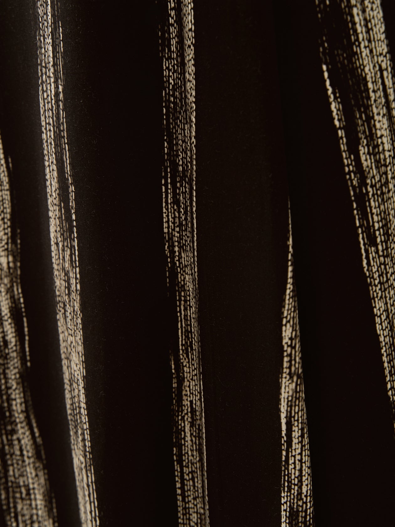 Stitch stripe flare skirt BK