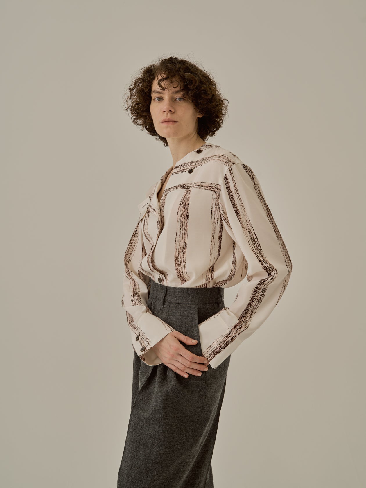 Stitch stripe shirt IV