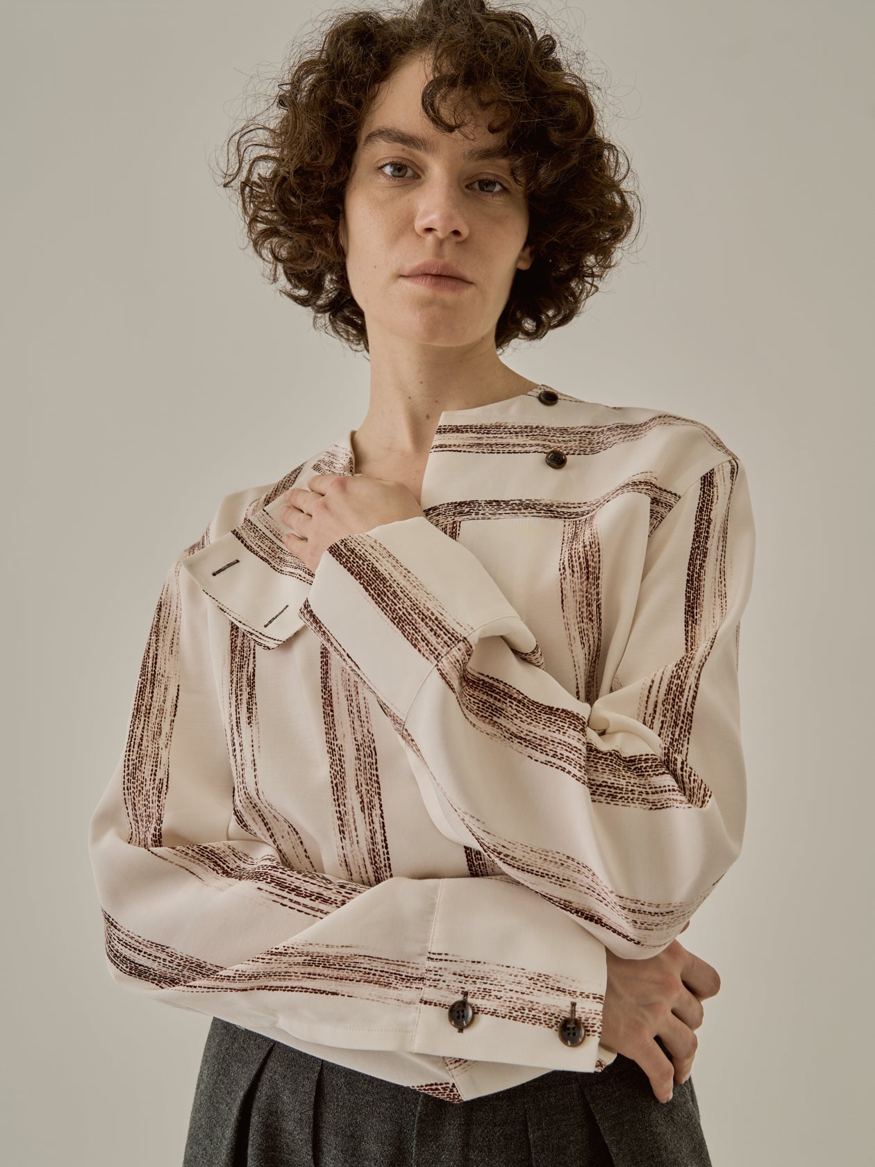 Stitch stripe shirt IV