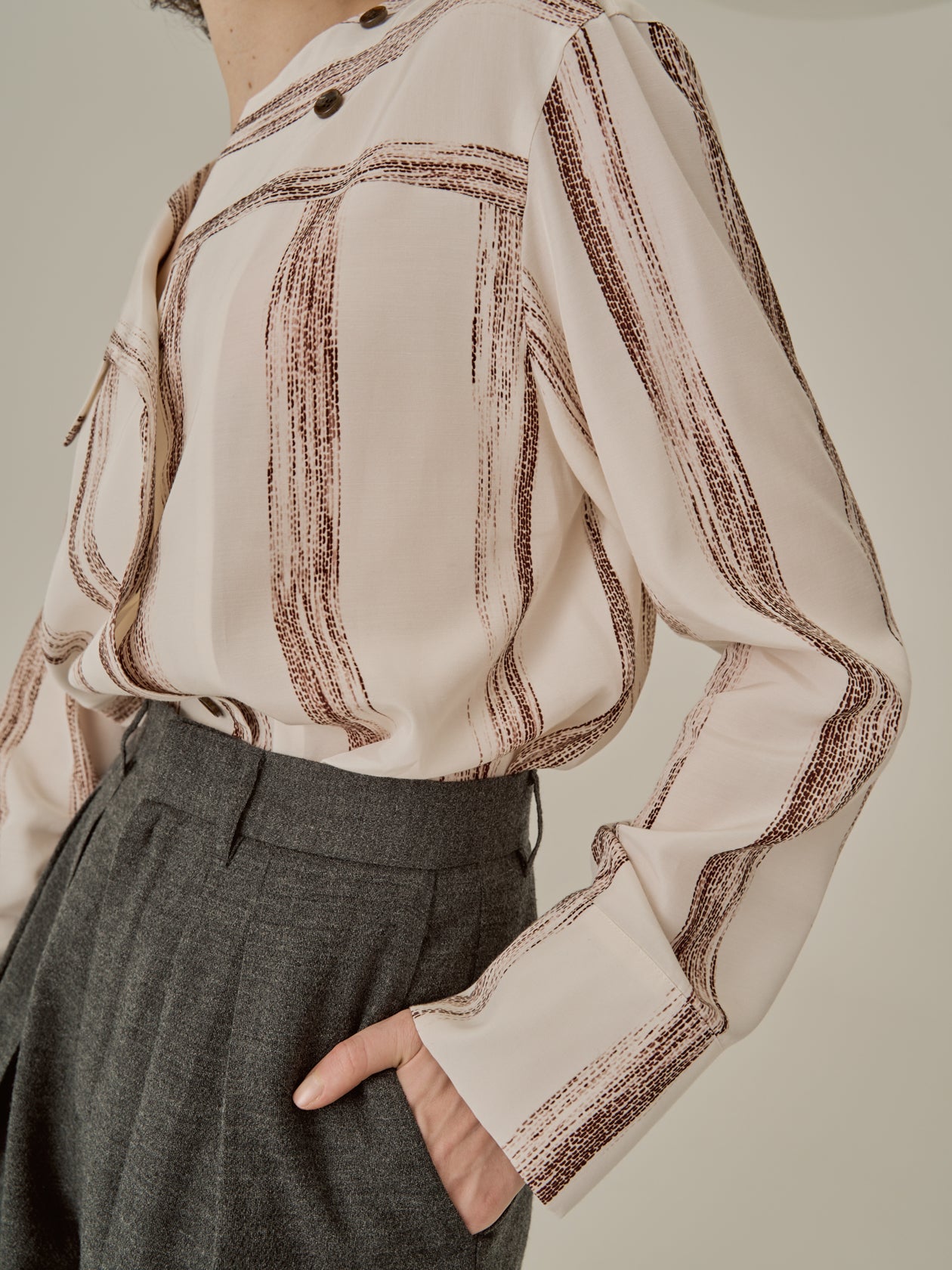 Stitch stripe shirt IV