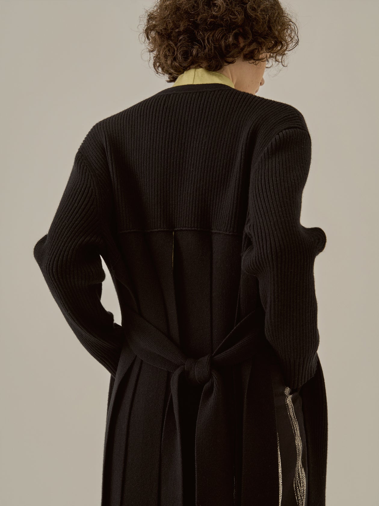 Margo long knit cardigan BK