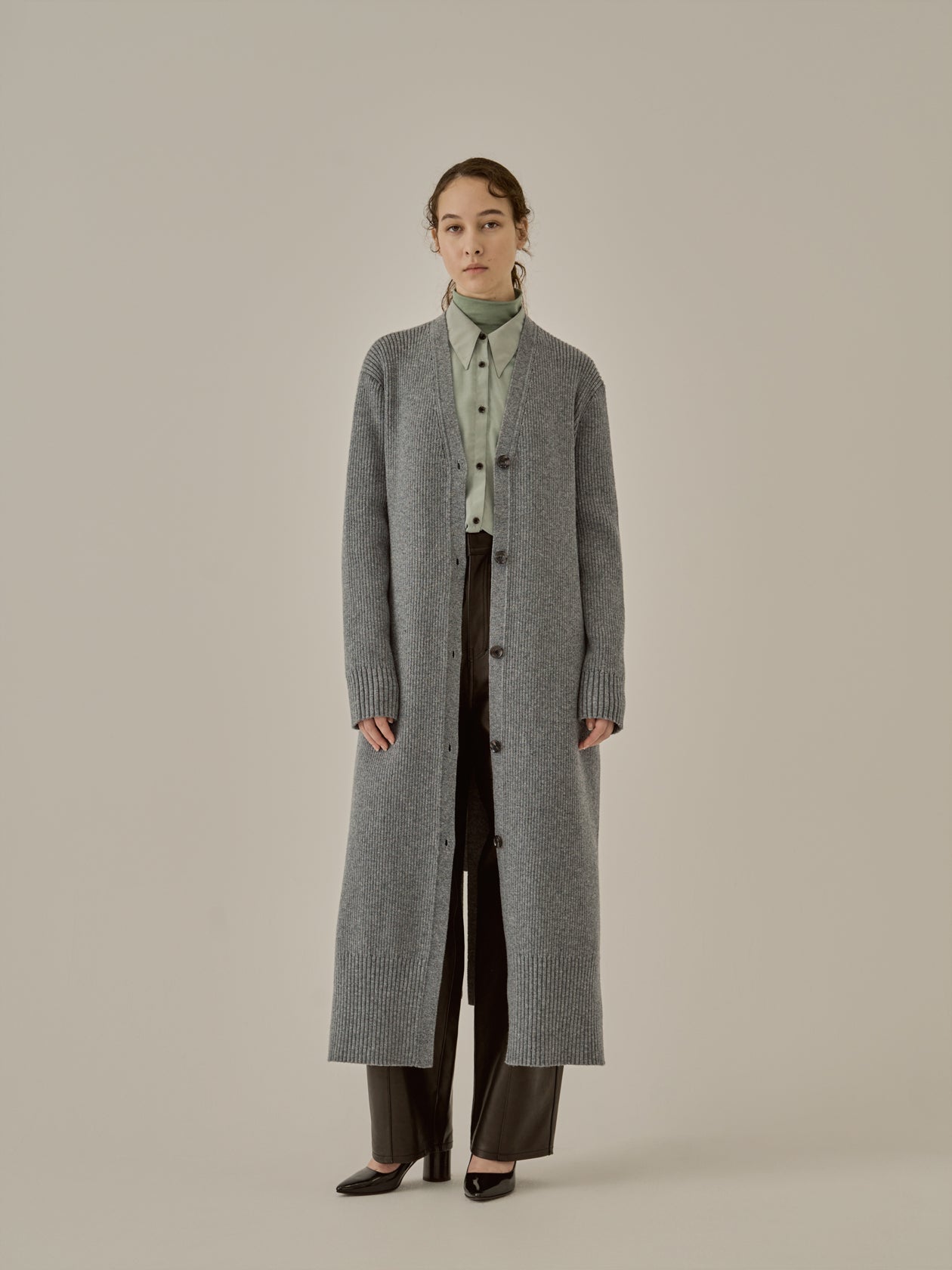 Margo long knit cardigan GY