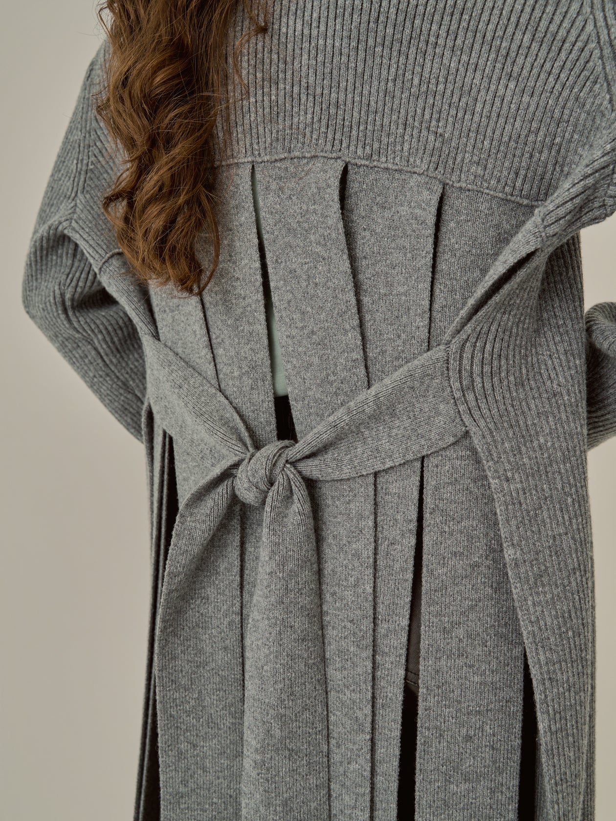 Margo long knit cardigan GY