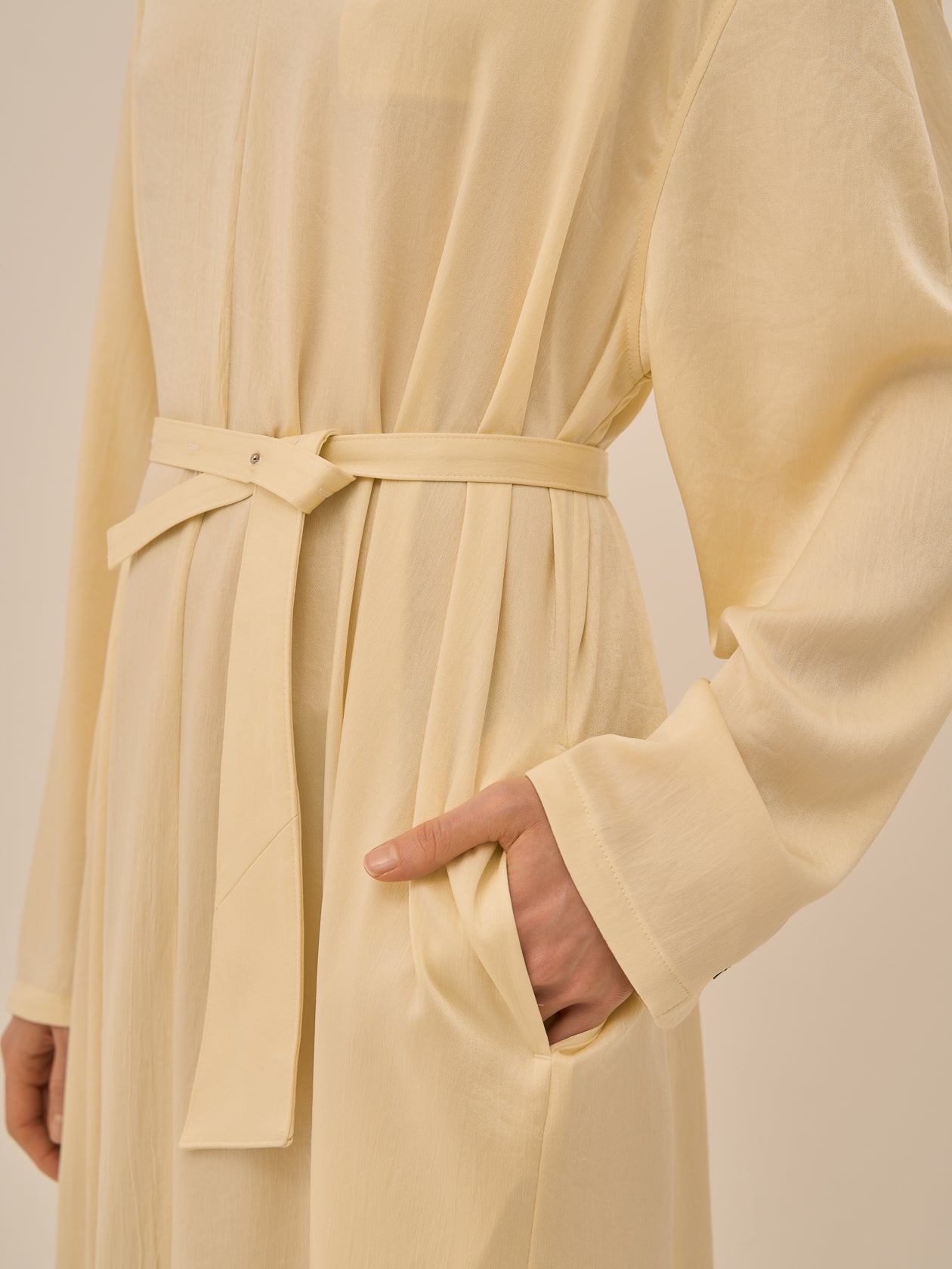 Karina stand collar dress YE