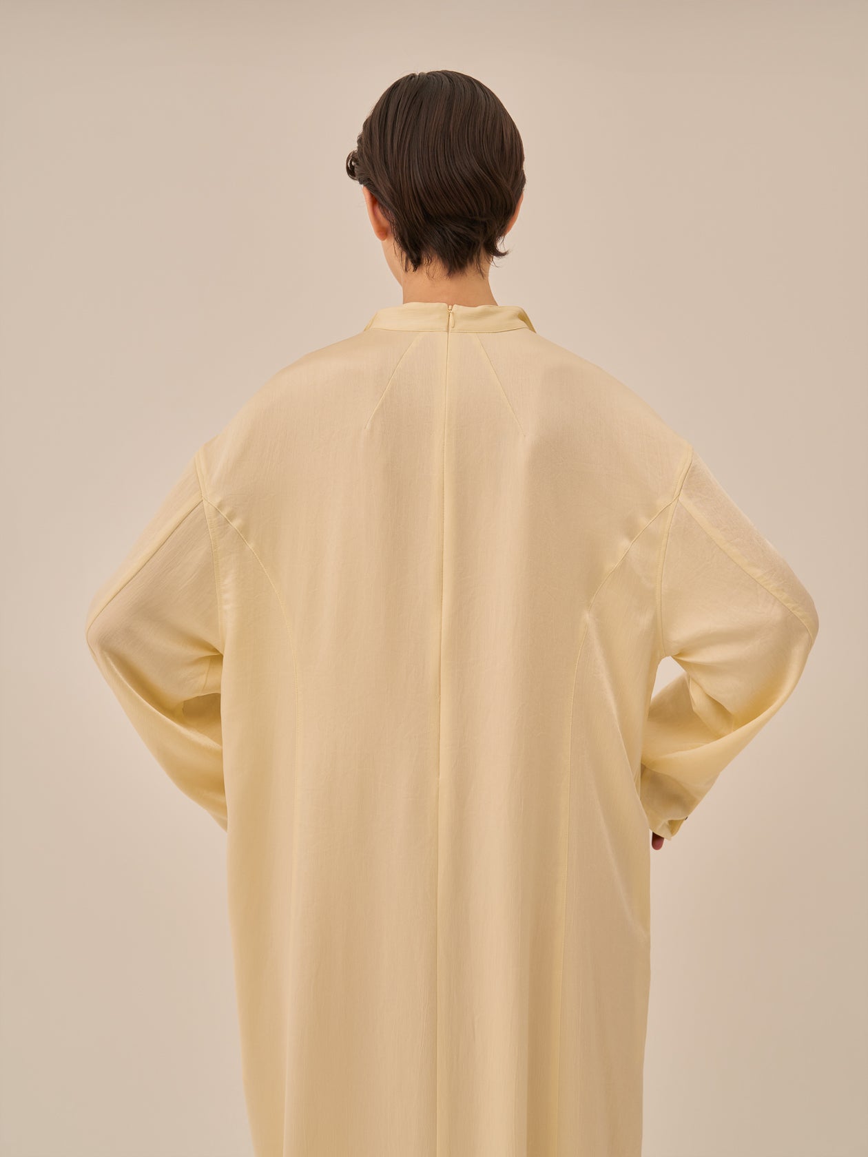 Karina stand collar dress YE